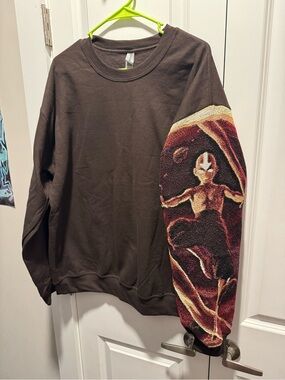 Avatar the Last Airbender Anime Sleeve Sweatshirt Crewneck Pullover